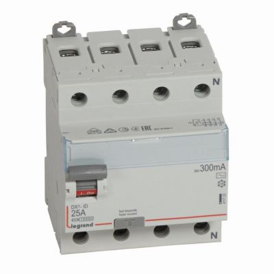 Wyłącznik Różnicowoprądowy P 304 4P 25A 300Ma Typ AC DX3 411722 LEGRAND (411722)